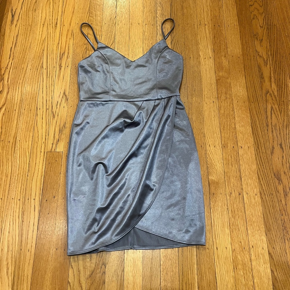 Lulu's Shimmering Blue Mini Dress